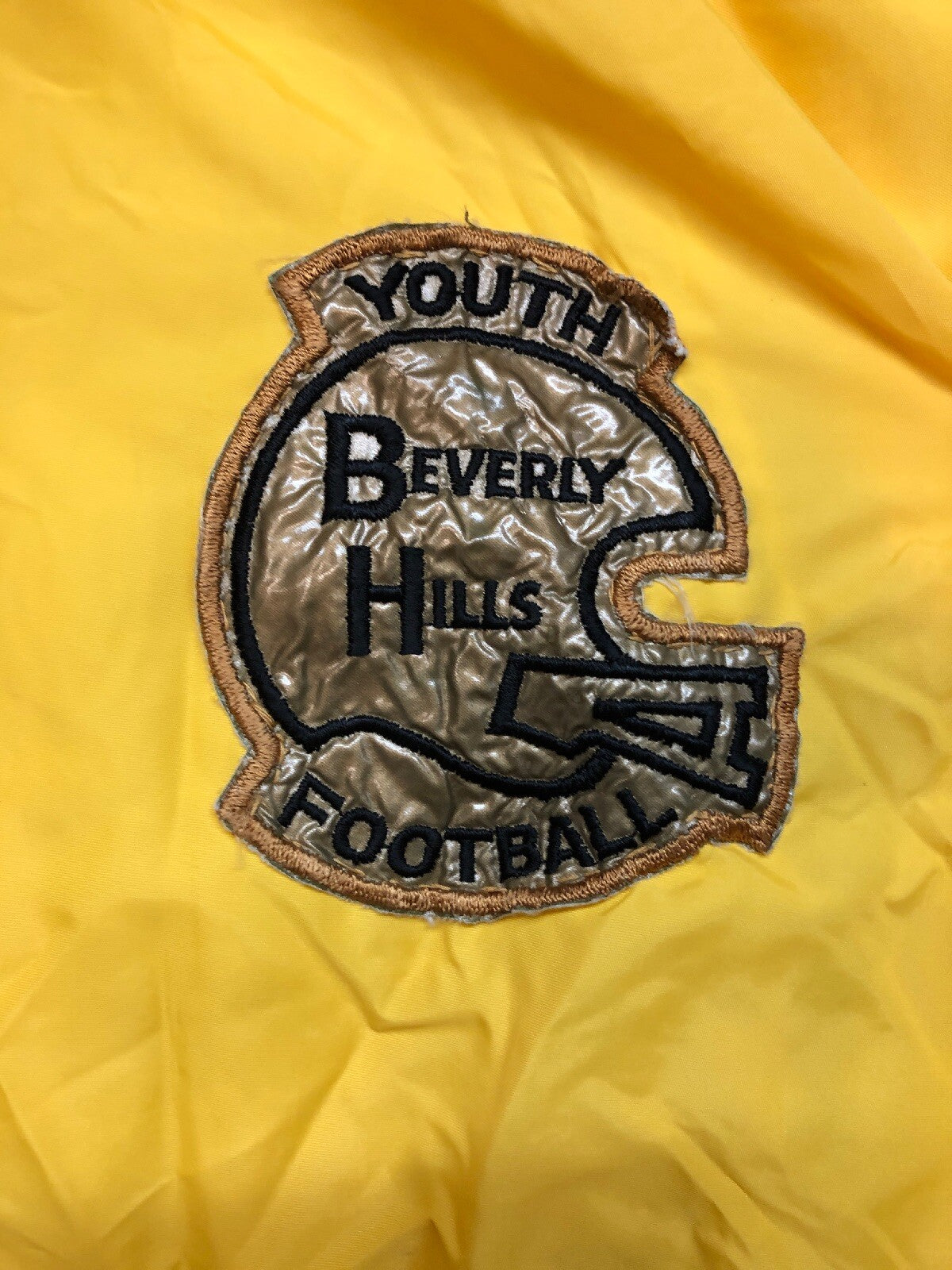1970s VTG Beverly Hills 1975 Youth Football Peewee League Champs Patch Jacket2
