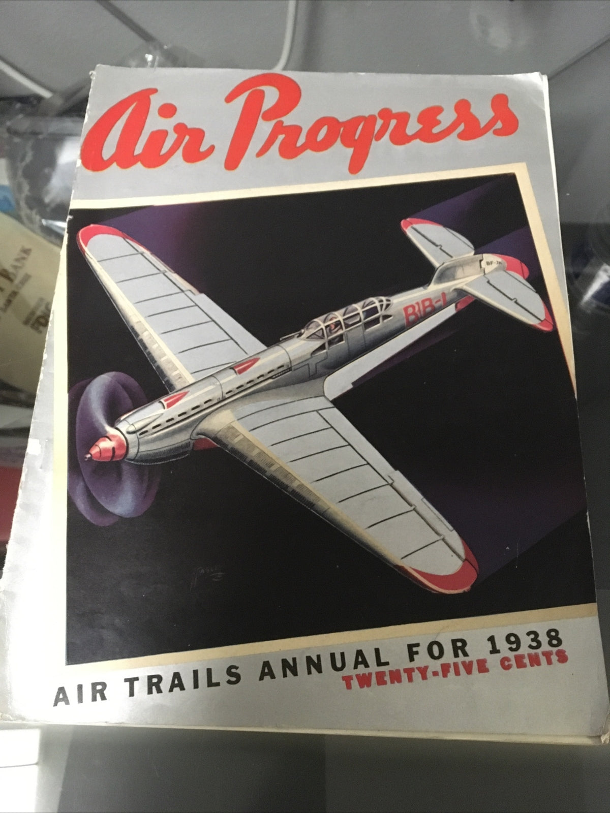Vintage Air Progress 1938 Frank Tinsley Air Trails Annual For 1938 Magazine0