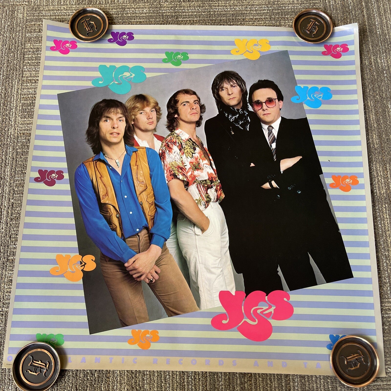 #159 YES Record Store Promo Poster 25” X 25”0