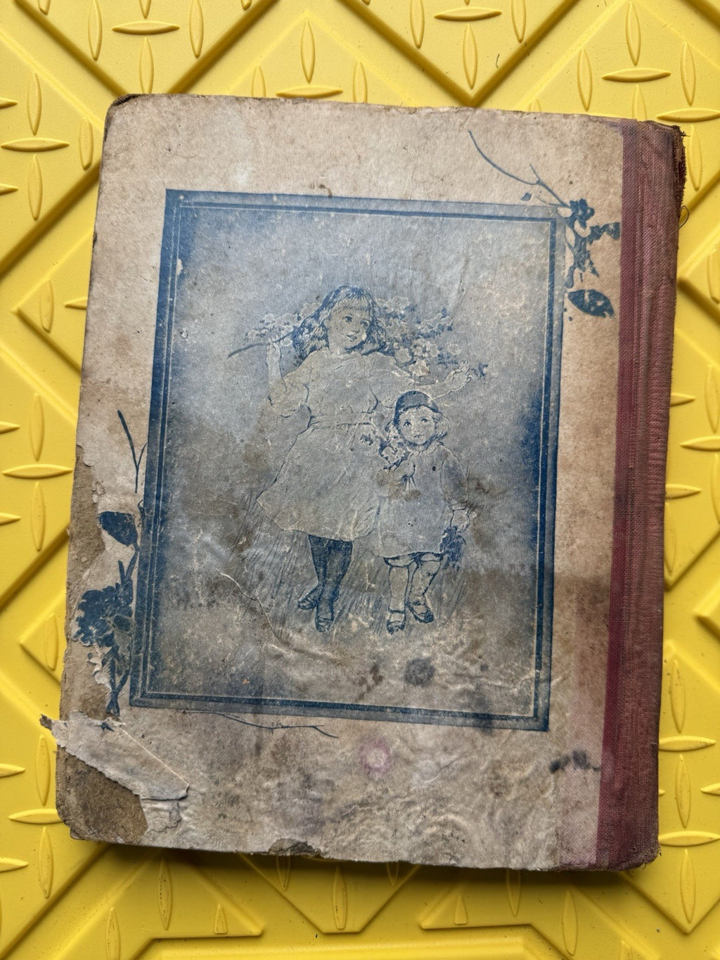 Antique 1890s "Welcome Visitor" Children's Book M.A. Donohue & Co Victorian Rare2