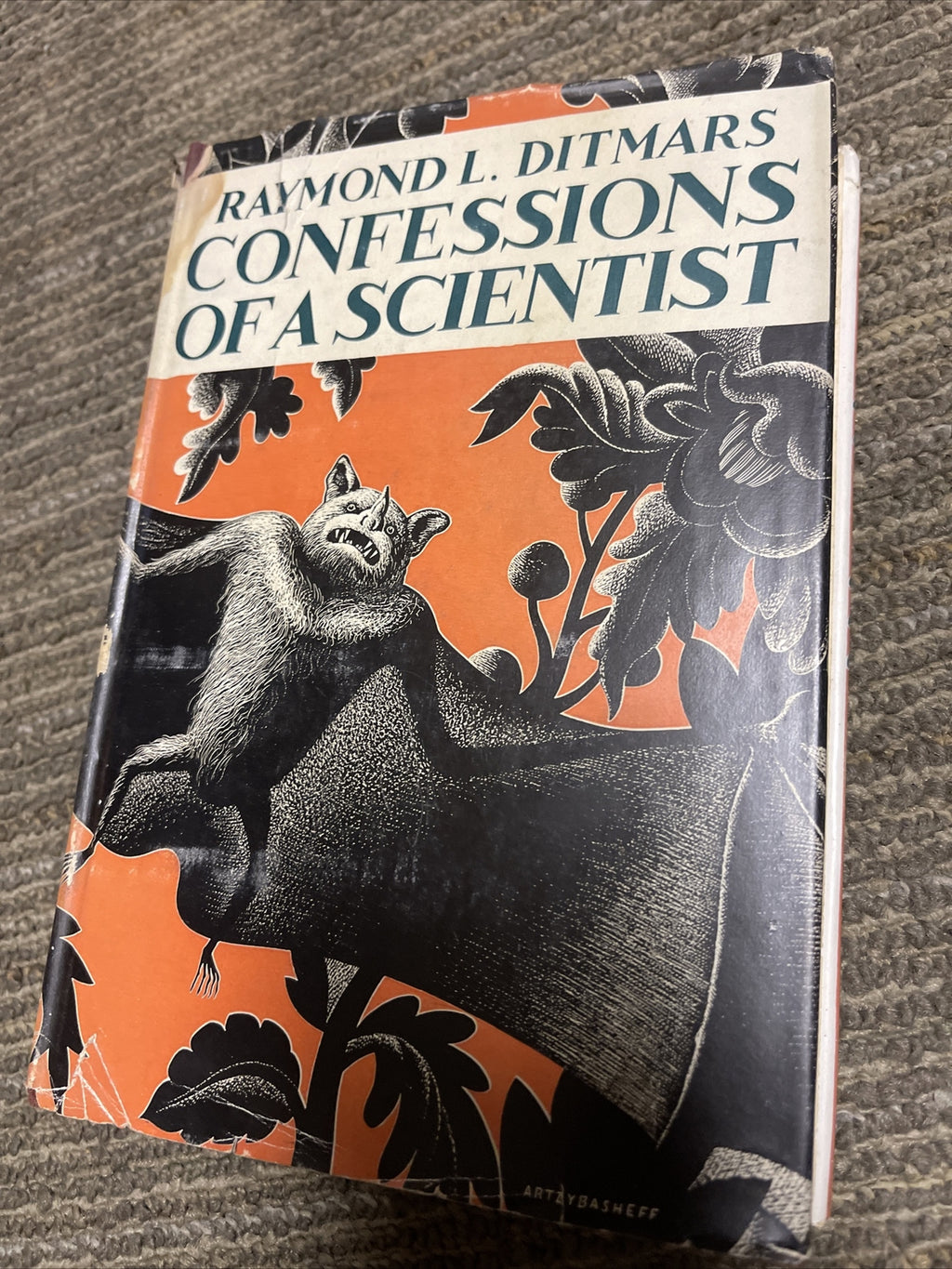 Confessions of a Scientist by Raymond Ditmars 1934 First Edition dust jacket0