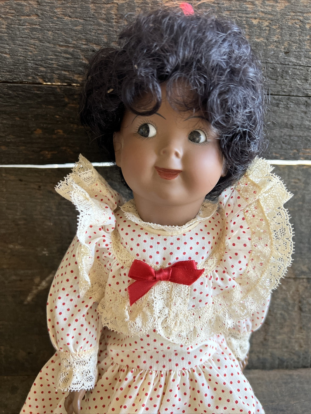 Vintage German 13” Kestner Repro 165 GOOGLIE EYES Cute Doll0