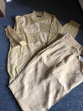 Vintage 90’s NOS Pronti Mens Beige Casual Set Sweatshirt Size L & Pants XL/40”0