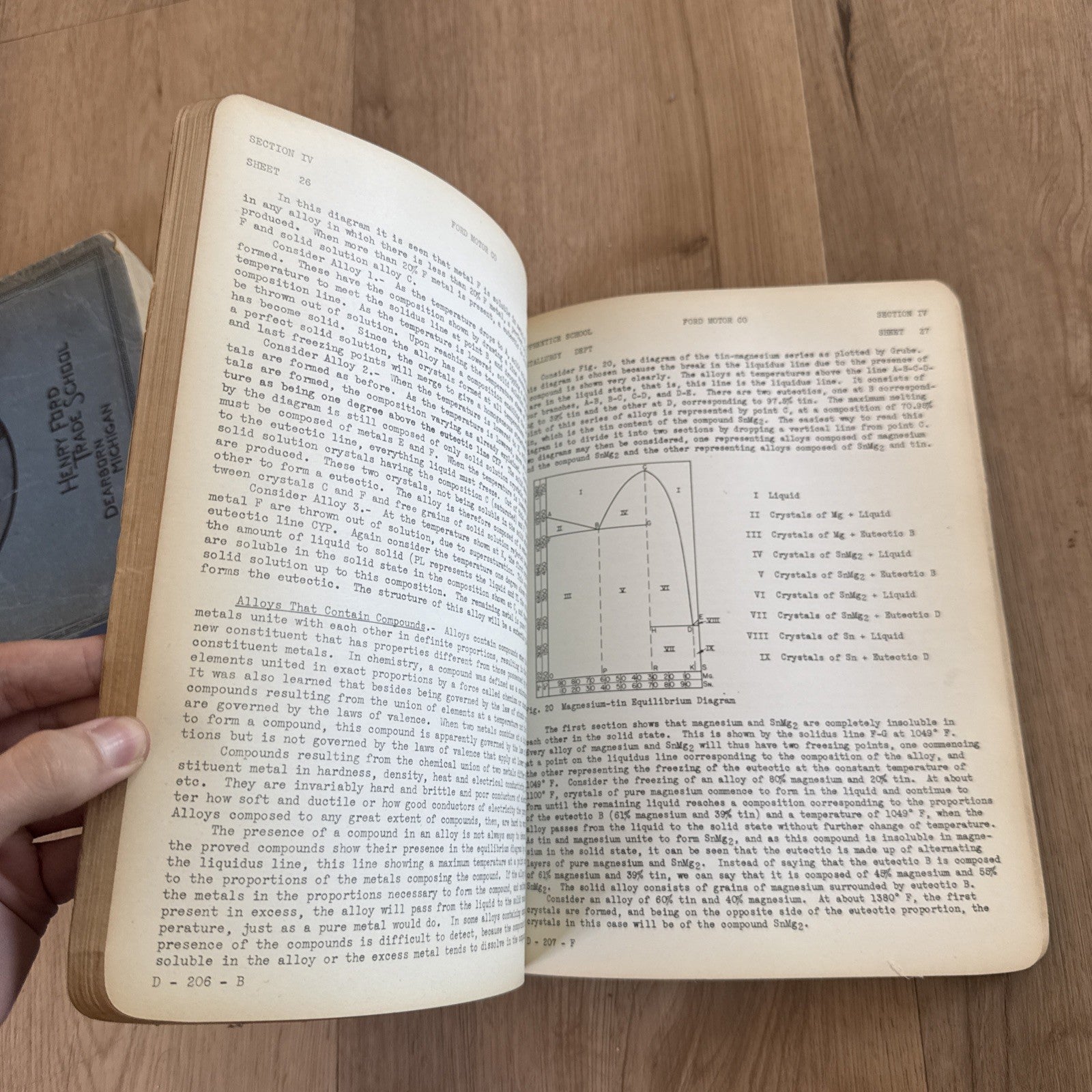 Vintage 1930s Ford Apprentice School Metallurgy & Metallography Manual Book5