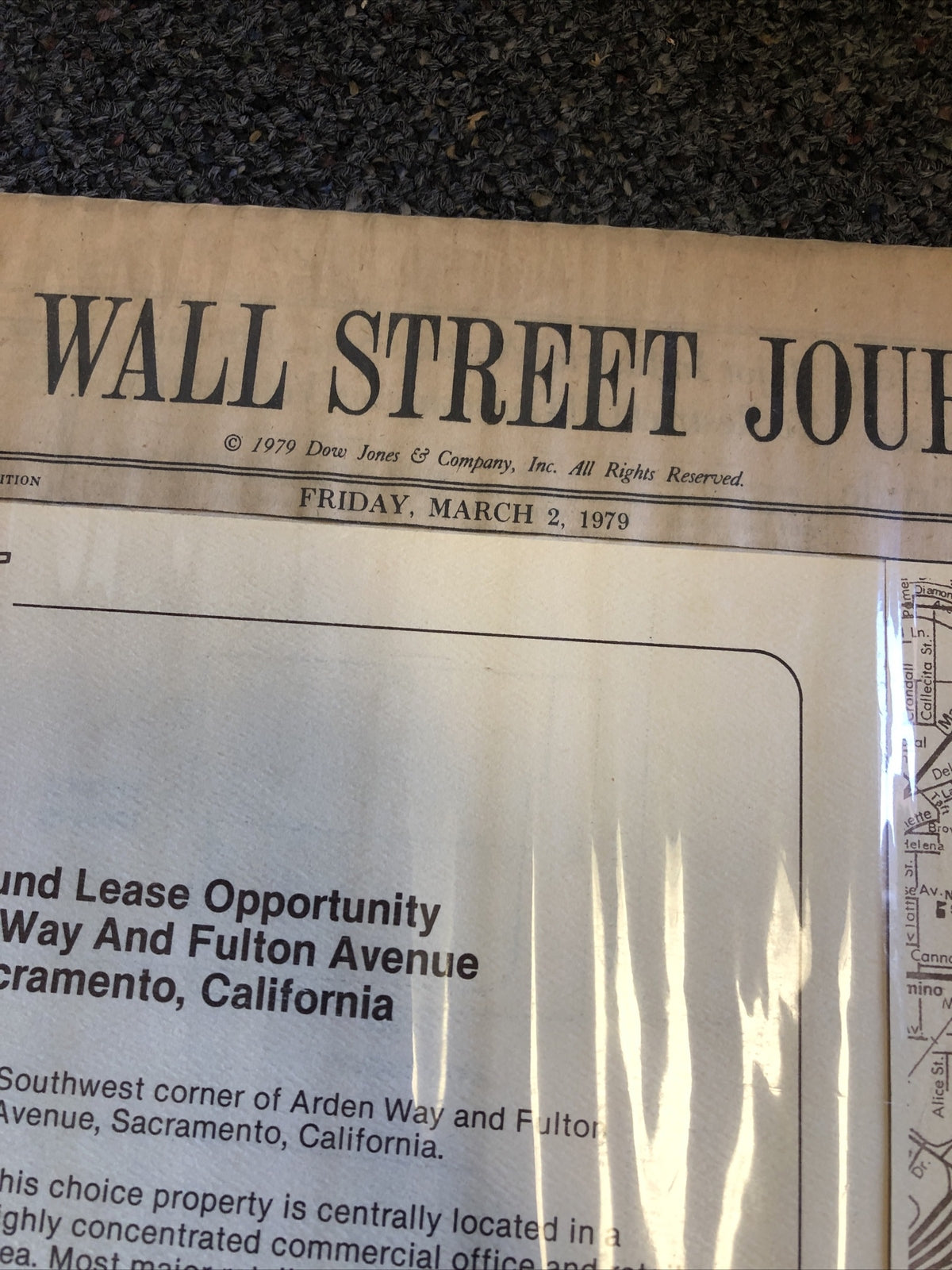 The Wall Street Journal 1979 Sacramento Ground Lease Opportunity4