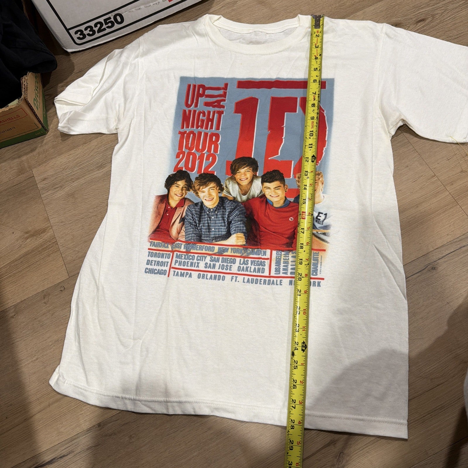 Rare One Direction Harry Styles Up All Night Concert Tour Shirt Adult Original L5