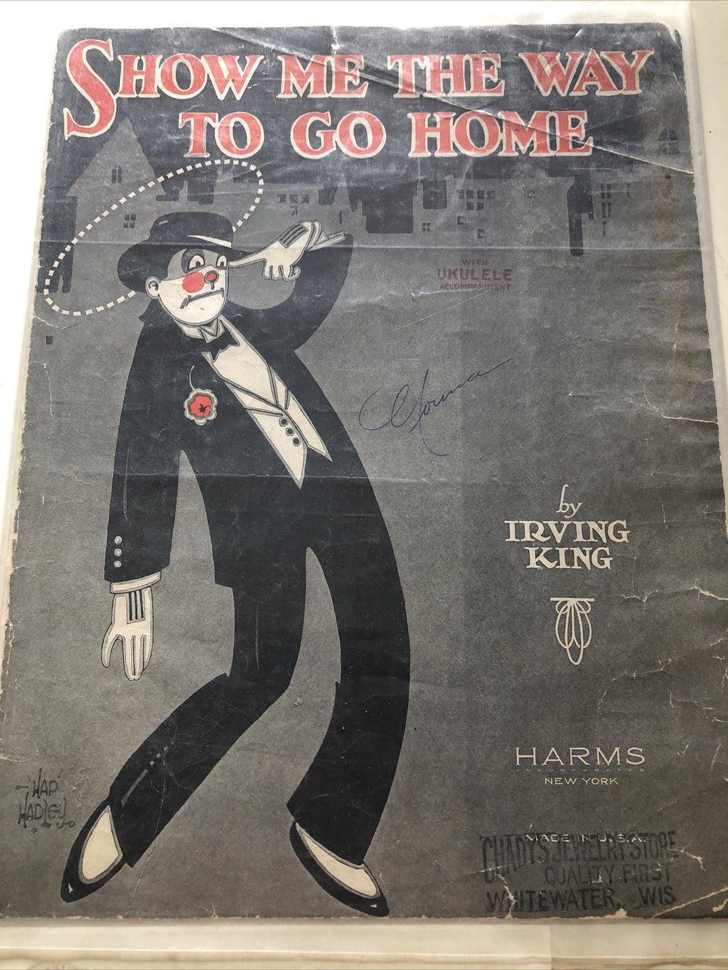 Show Me The Way To Go Home Sheet Music, Irving King, 19250