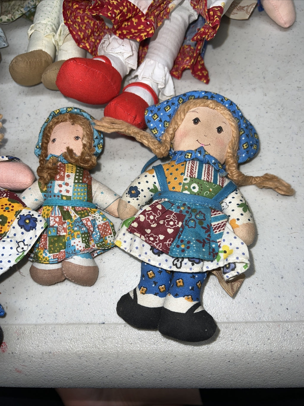 Vintage Lot of Original Holly HobbieCloth Dolls! 6 Holly Hobbie Dolls Originals4