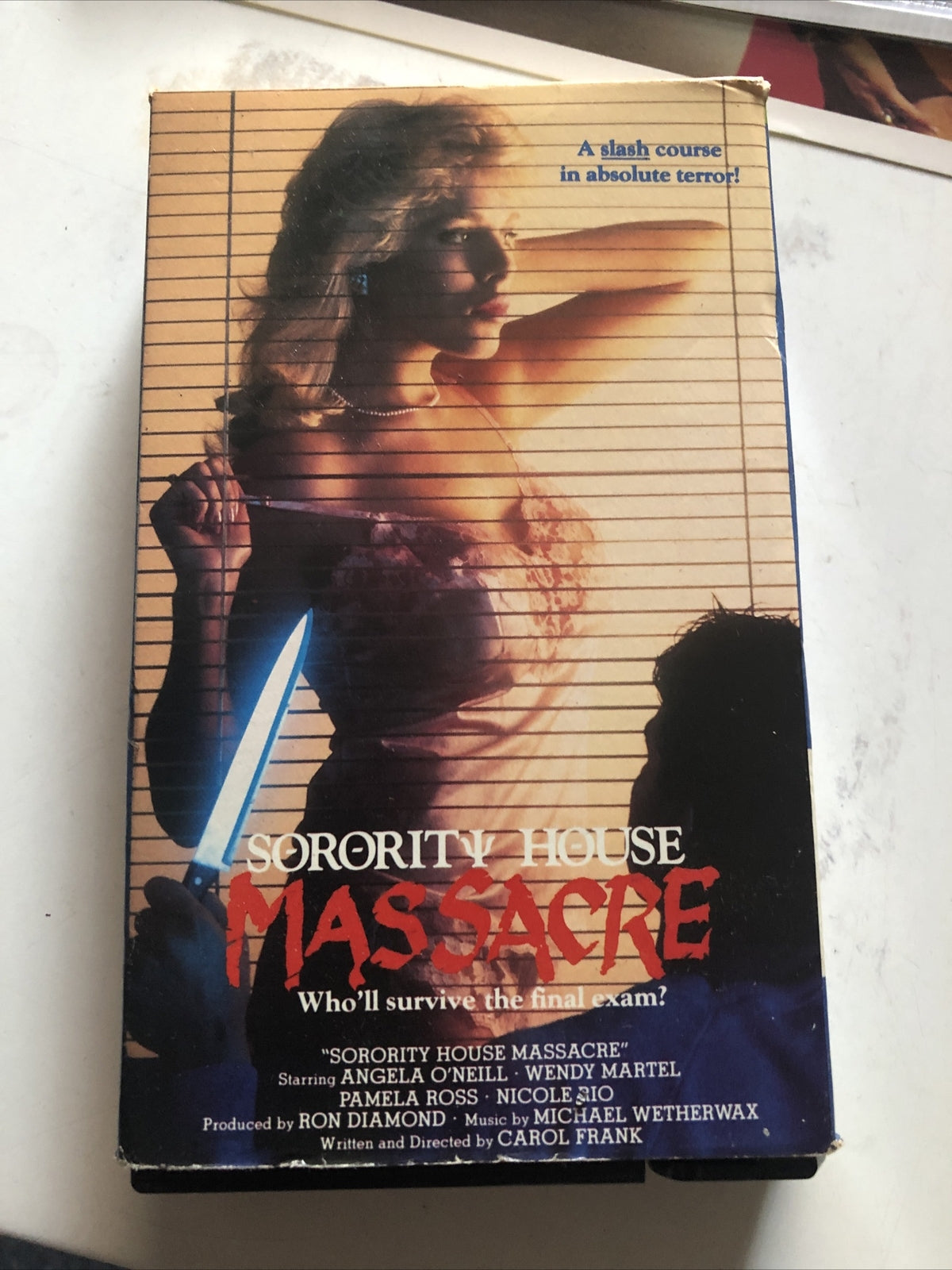 SORORITY HOUSE MASSACRE BETA TAPE NOT VHS WARNER VIDEO 80'S SLASHER HORROR0