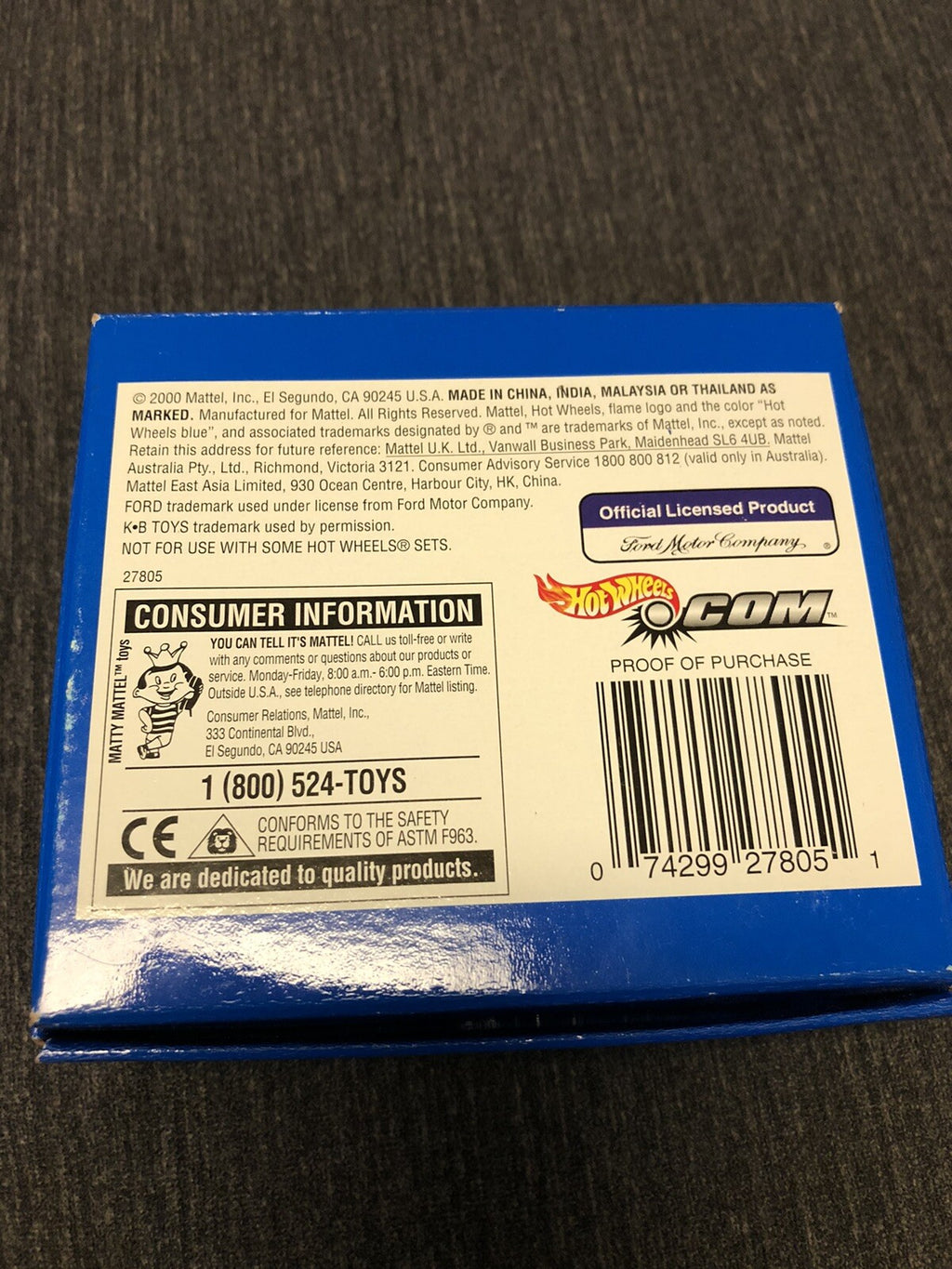 Hot Wheels KB TOYS Exclusive '33 Ford Roadster Special Edition Series 43
