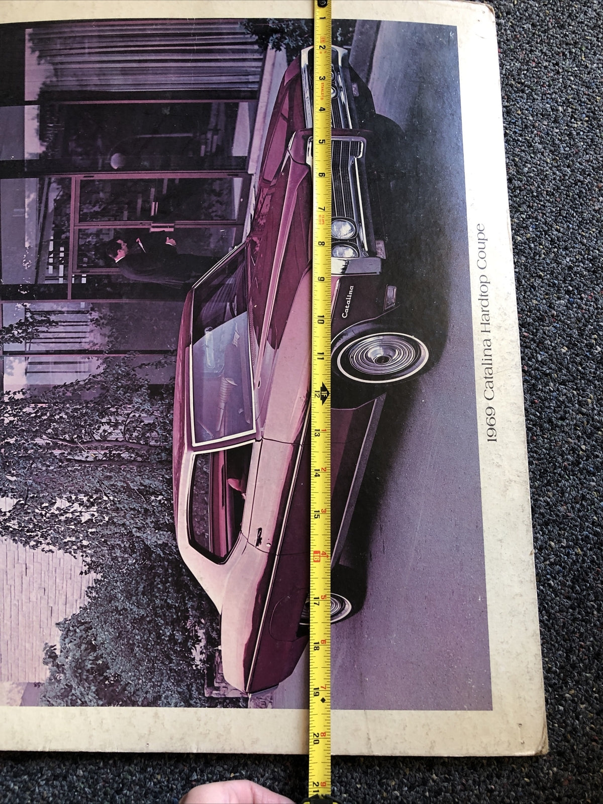 20" Vintage 1969 Catalina Hardtop Coupe Car Dealership Advertising Sign2