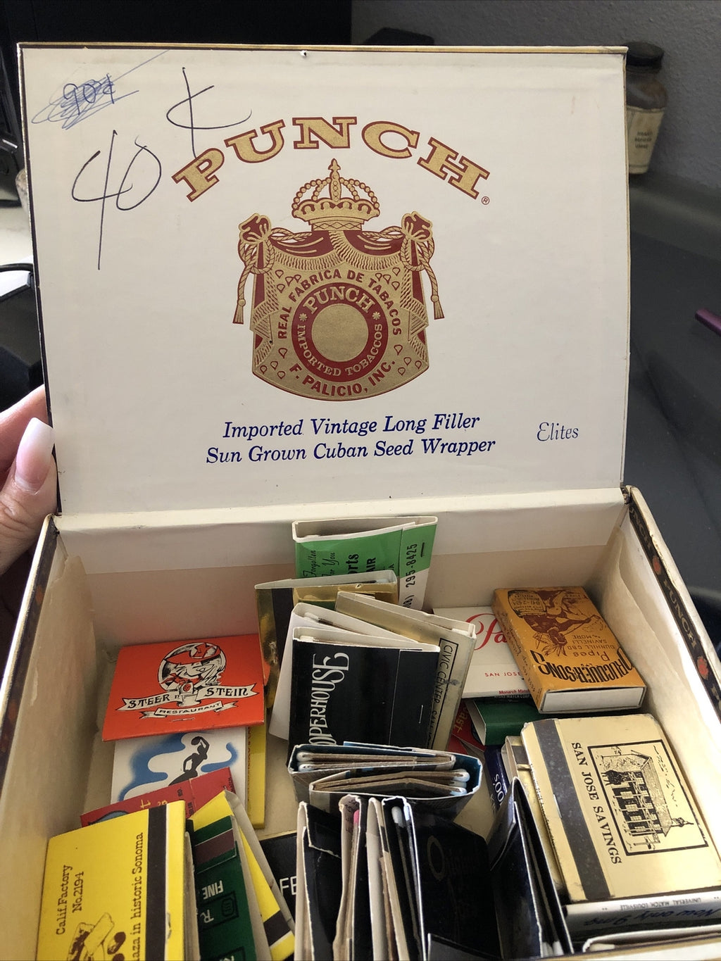 Vintage Cigar Box, Punch Imported Tobaccos Cigar Box1
