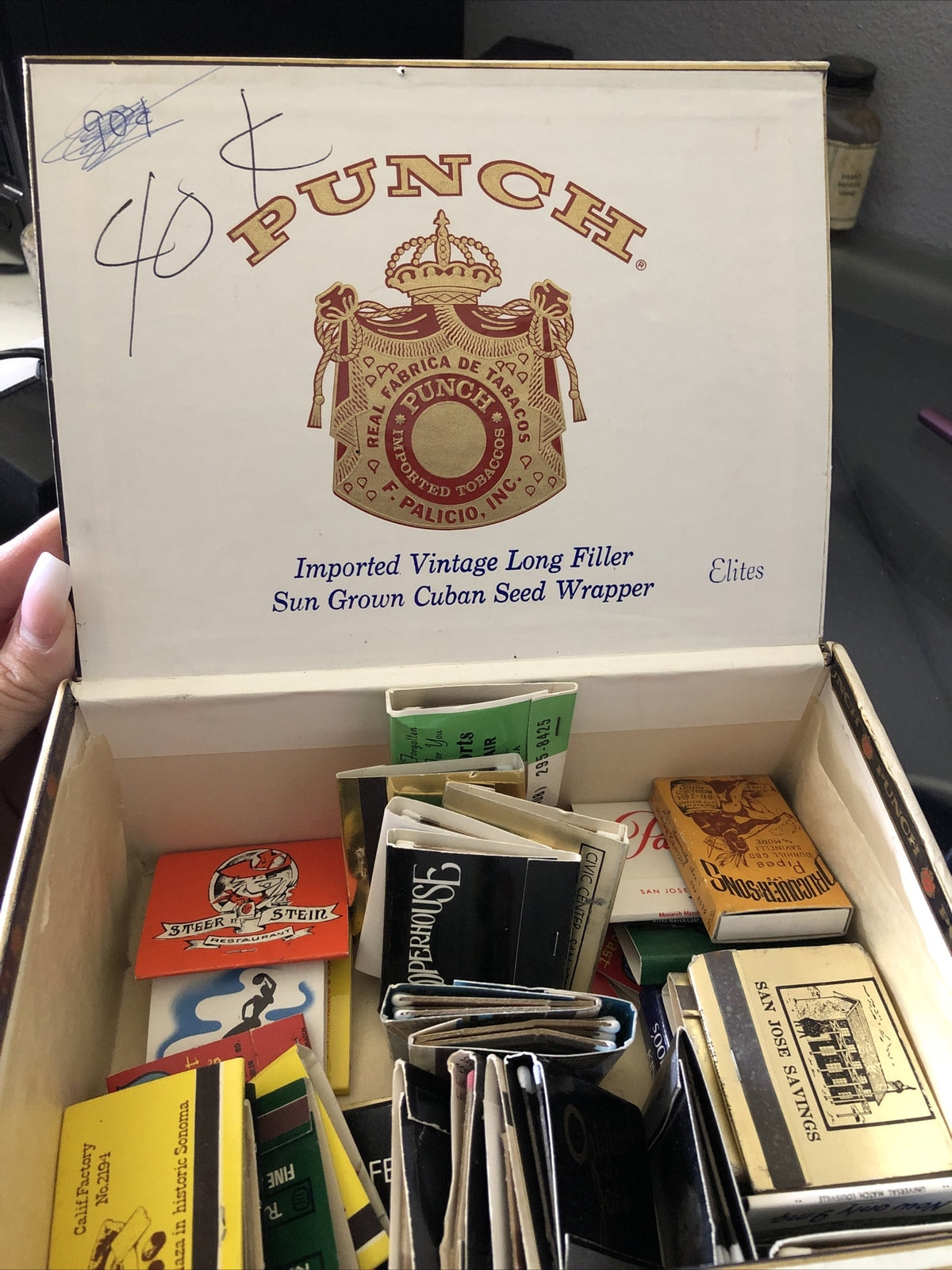 Vintage Cigar Box, Punch Imported Tobaccos Cigar Box1