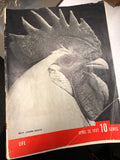 Life Magazine April 26, 1937 White Leghorn Rooster - Henry Ford - Lou Gehrig Ad0
