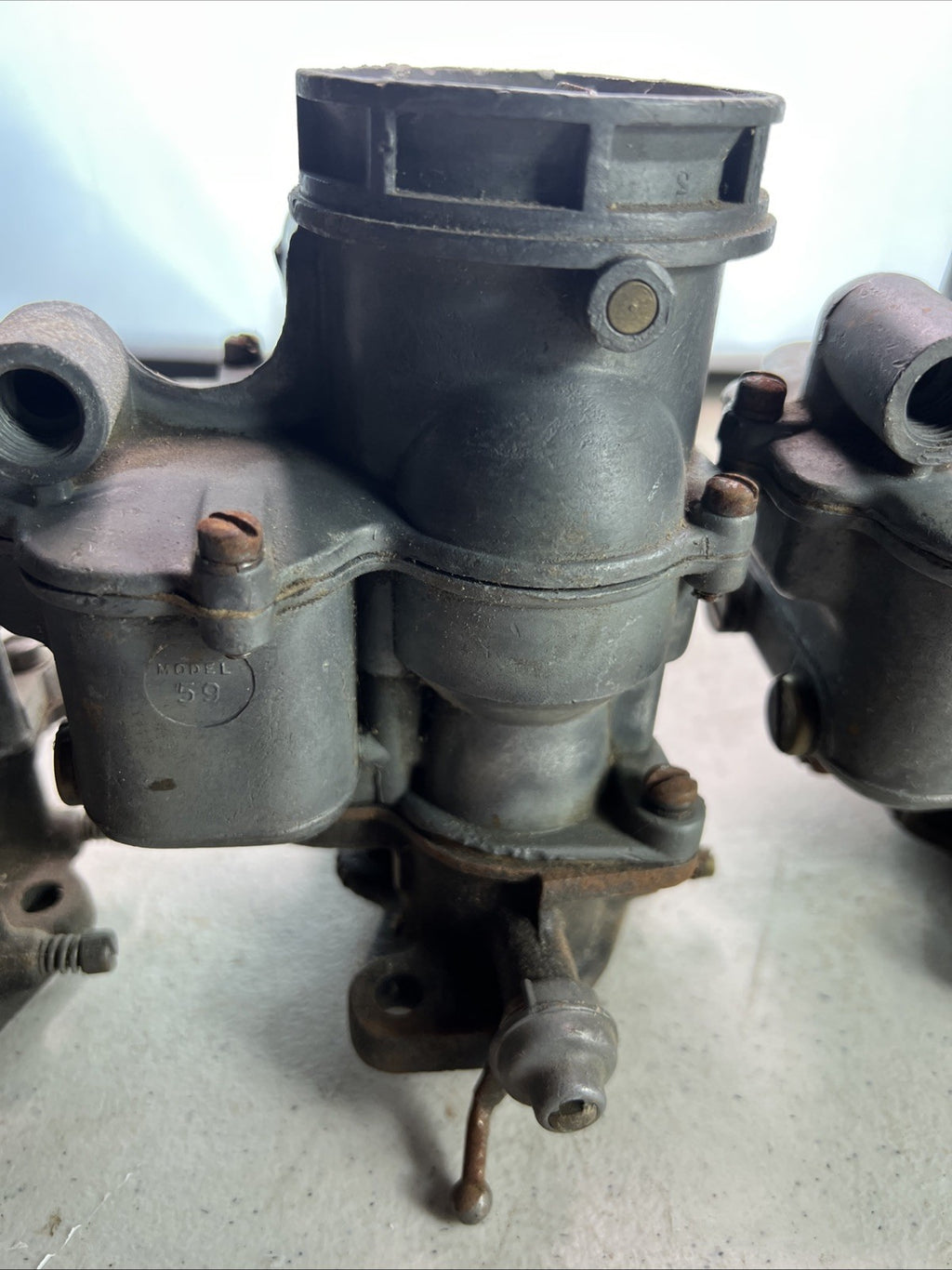 Vintage Hot Rod Ford 94 Carburetor Lot Of 3 Old School Parts Triple Deuce2