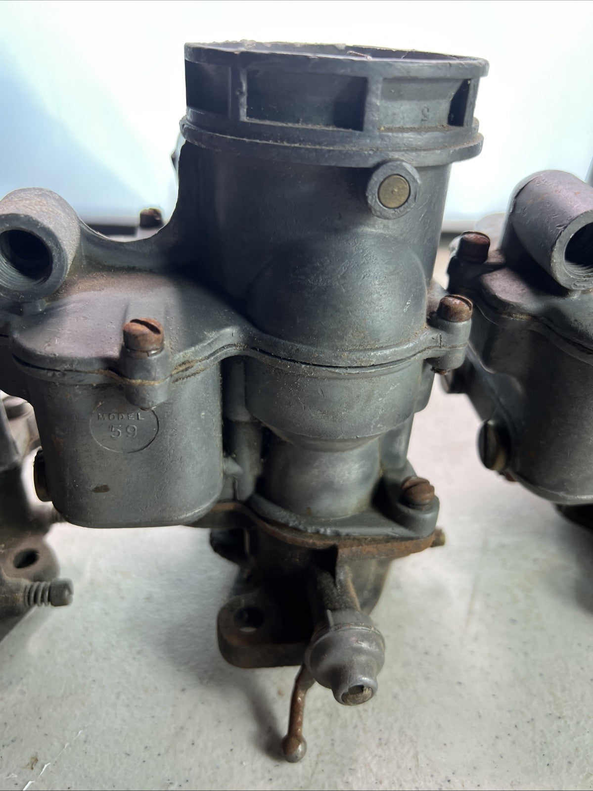 Vintage Hot Rod Ford 94 Carburetor Lot Of 3 Old School Parts Triple Deuce2