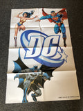 Vintage Batman Superman Wonder Woman DC Comics Poster by Jim Lee0