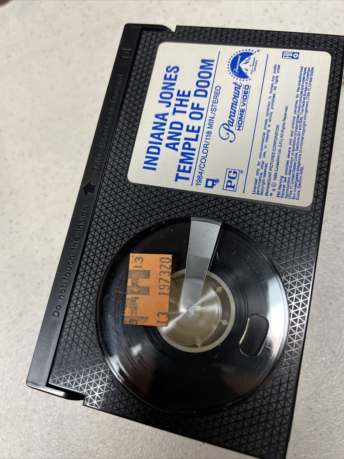 INDIANA JONES AND THE TEMPLE OF DOOM 1984 Paramount Home Video VHS Beta Hi Fi3