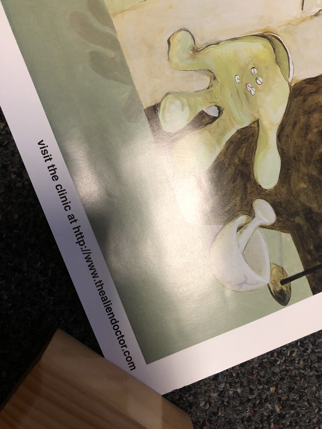 The Alien Doctor Says “Open Your Mind” Poster 23.5”x17.5”3