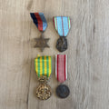 WWIl British 1939-45 Star & French Military Medal Lot Indochina Combatant0