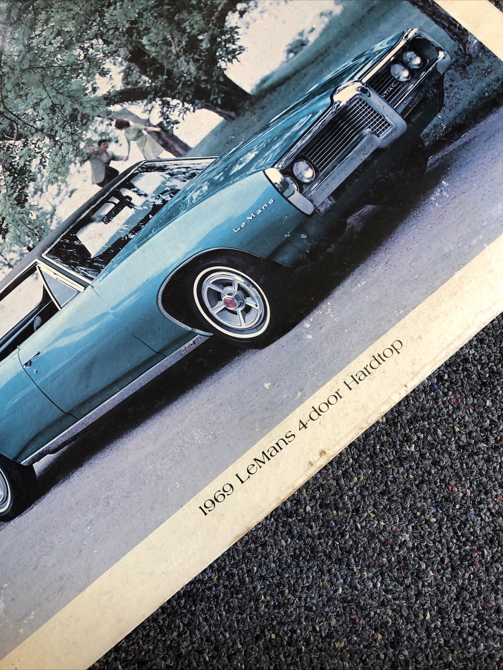 20" Vintage 1969 LeMans 4-door Hardtop Car Dealership Advertising Sign1