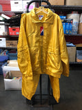 VTG 1990s NOS AST Sportswear 2 Piece Nylon Yellow Windbreaker Adjustable 2XL0