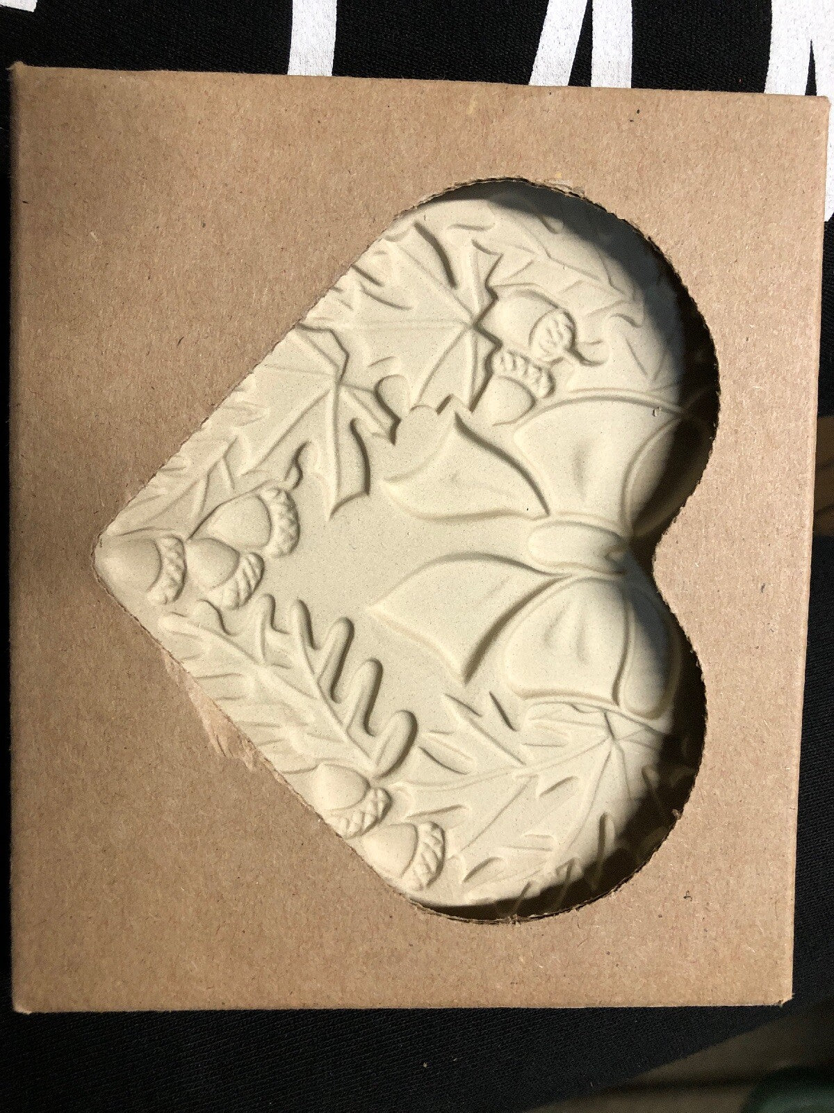 Pampered Chef Autumn Wreath Stoneware Cookie Mold #2927 20031