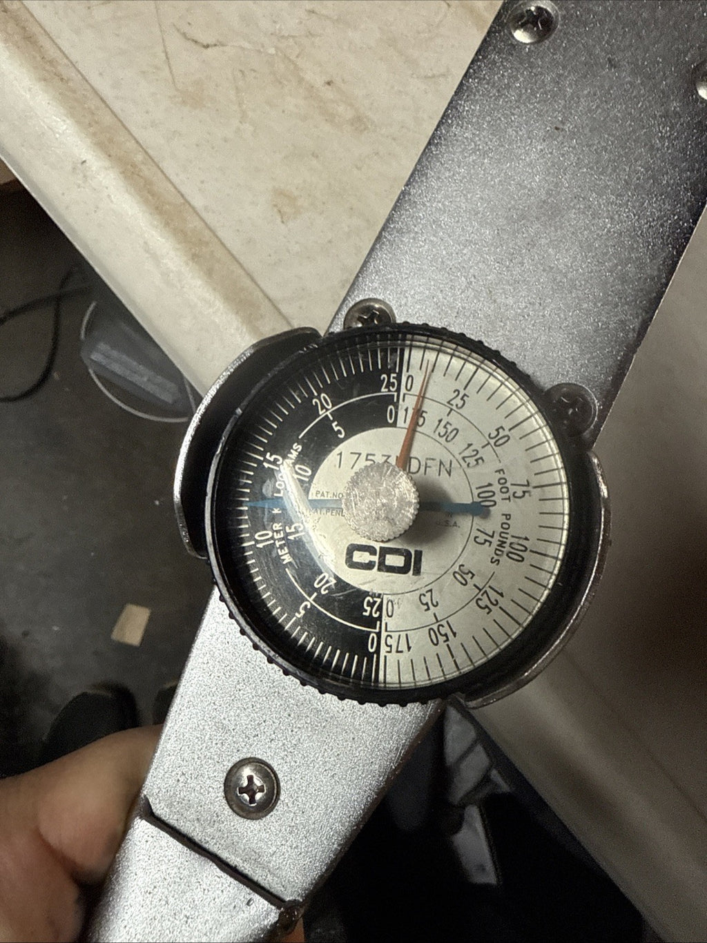 CDI 1/2" Drive Dial Torque Wrench 0-175 ft/lbs Model 1753 LDFN1