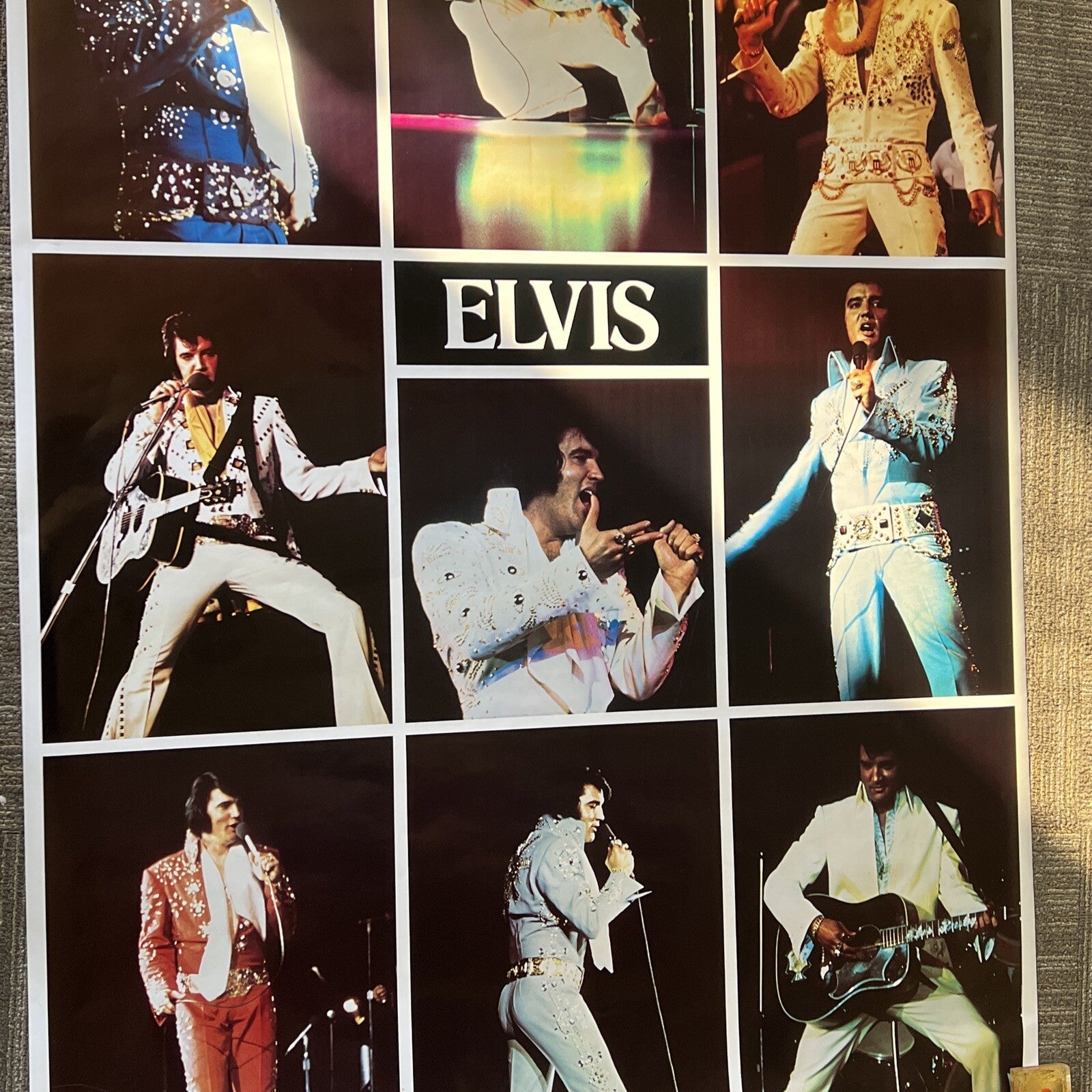 Elvis in Concert 1978 Boxcar Enterprises Inc 100% Original Promo Poster #360