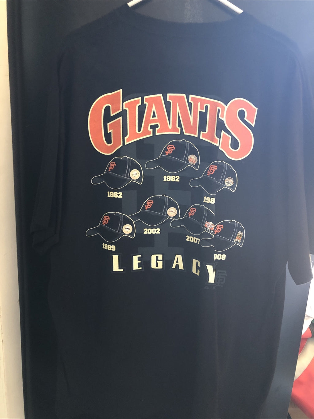 San Francisco Giants National League Legacy Black T-Shirt Size XL2