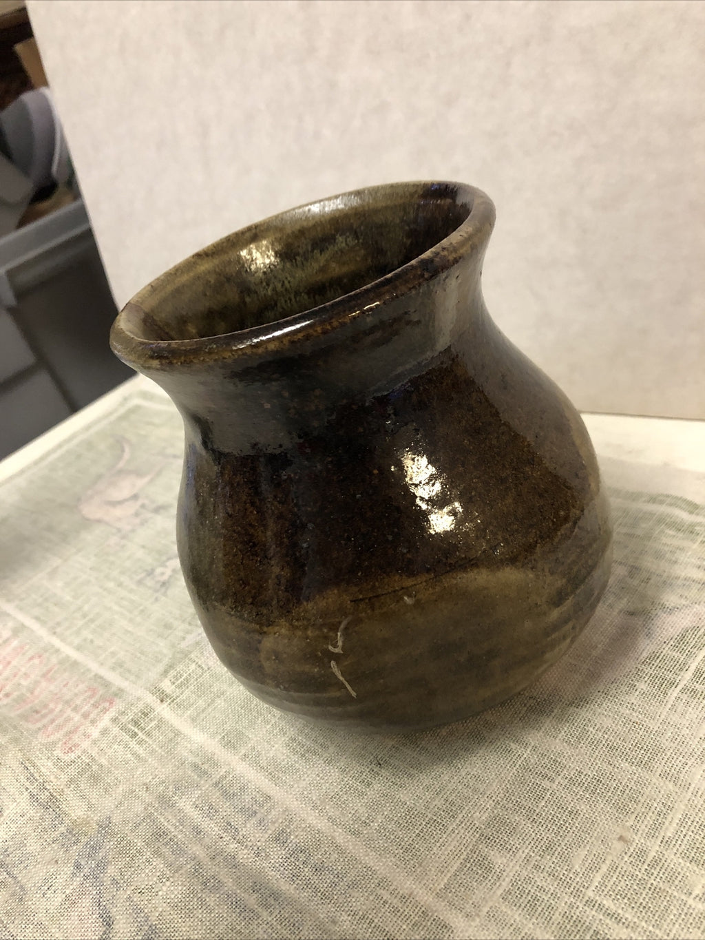 Vintage Pottery Vase Flower Pot 5.5”x4.5”3