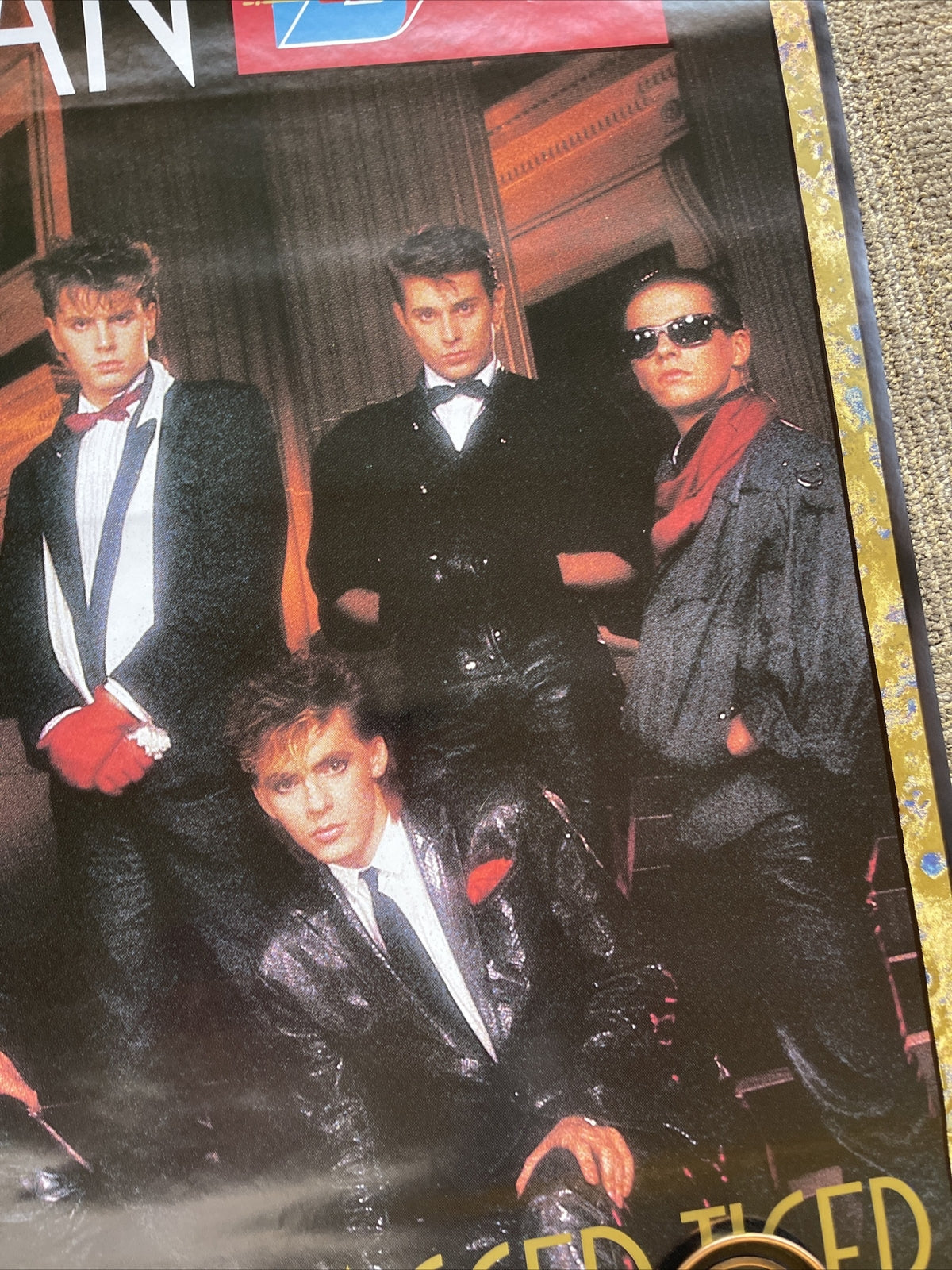 #175 1983 Duran Duran Ragged Tiger Record Store Promo Poster 24” X 35”6