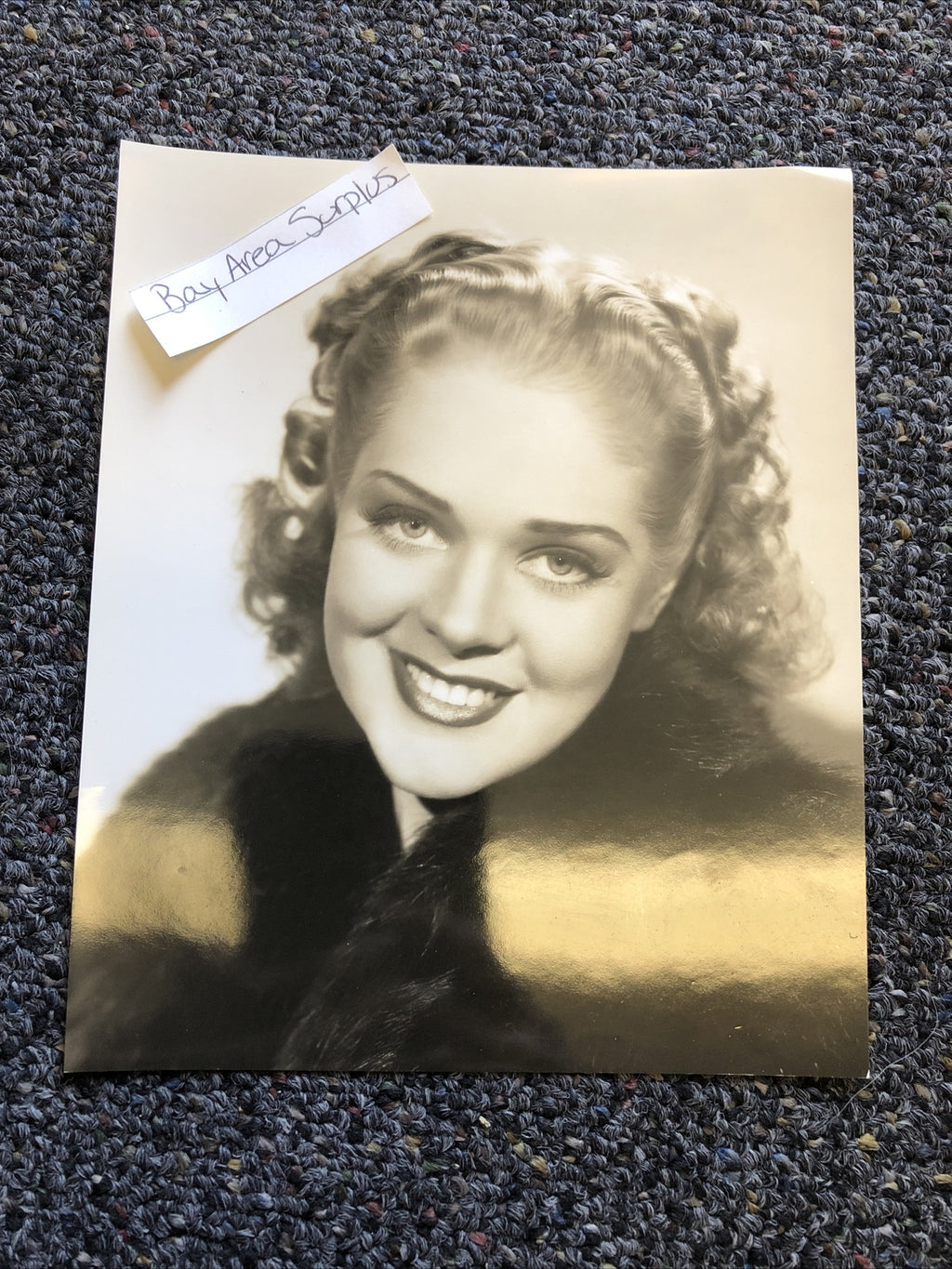 Rare Original Unpublished Photo Of ALICE FAYE Photograph Glamour Shot 7”x6”0