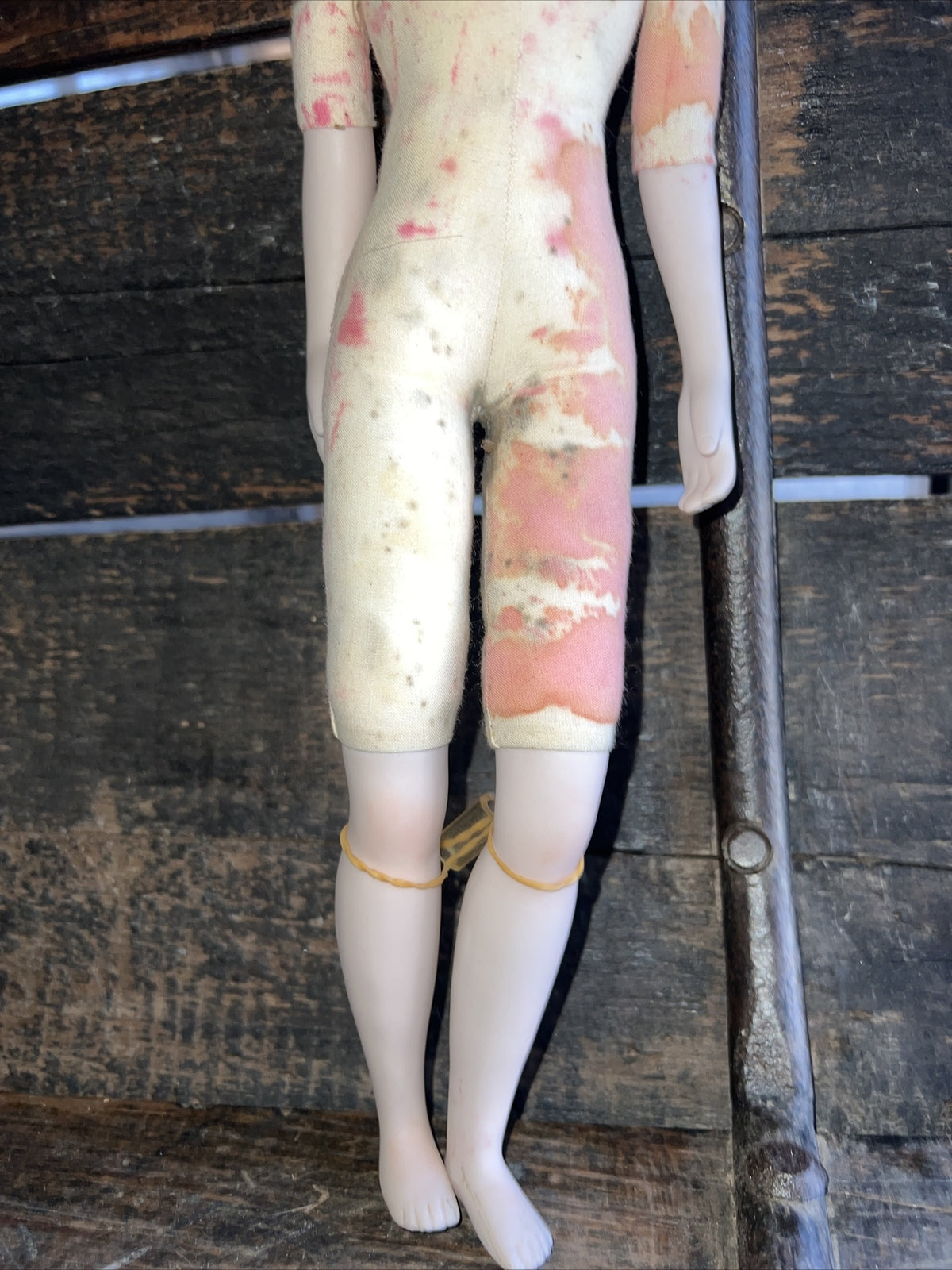 15” Vintage “Rose” Muriel Kramer Bisque Head Cloth Body Doll 19821
