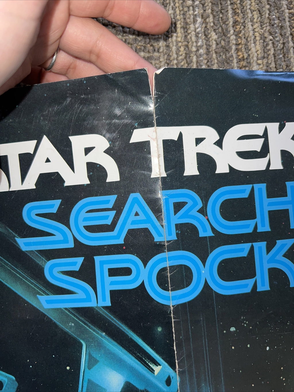 VINTAGE STAR TREK III : THE SEARCH FOR SPOCK VHS POSTER 1984 RARE!2