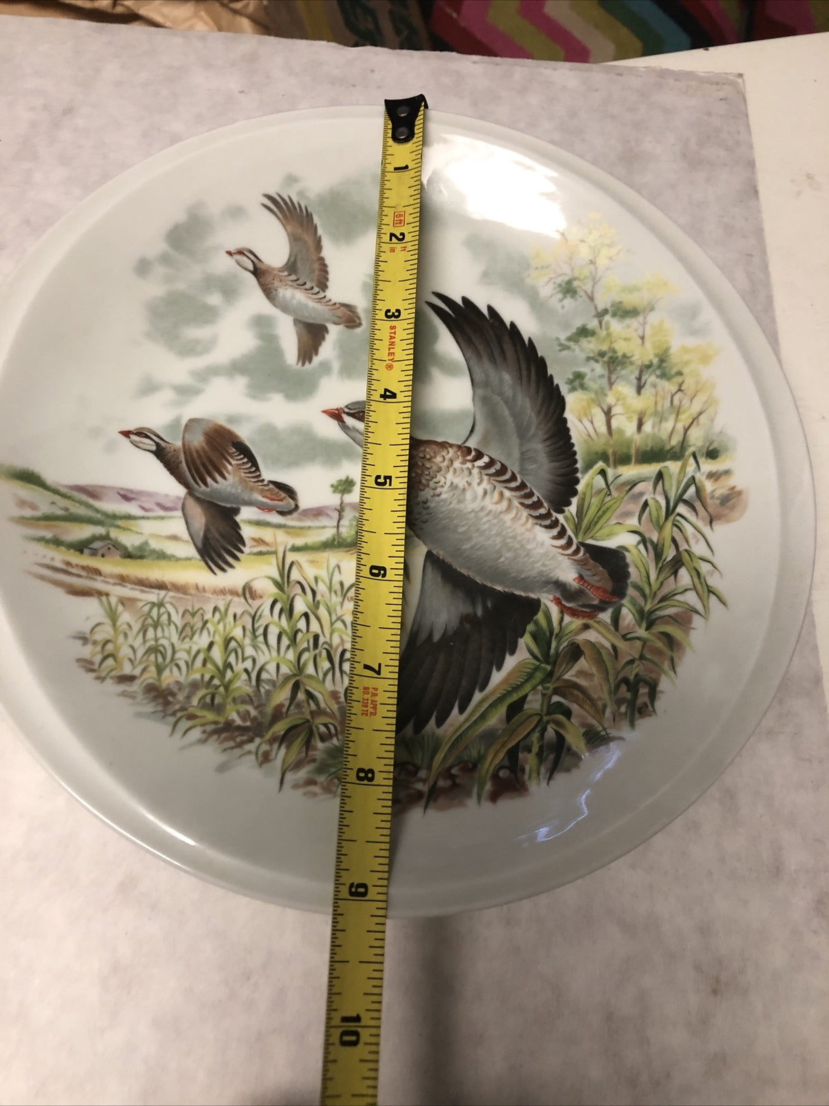 Lot Of 4 PORCELAINE DE SOLOGNE Plates Two 9” & Two 10”4