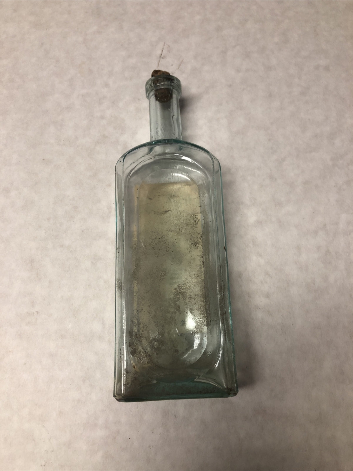 Rare Antique Medicine Bottle Dr. Bristow’s Prescription Glass Bottle W/ Cork Lid4