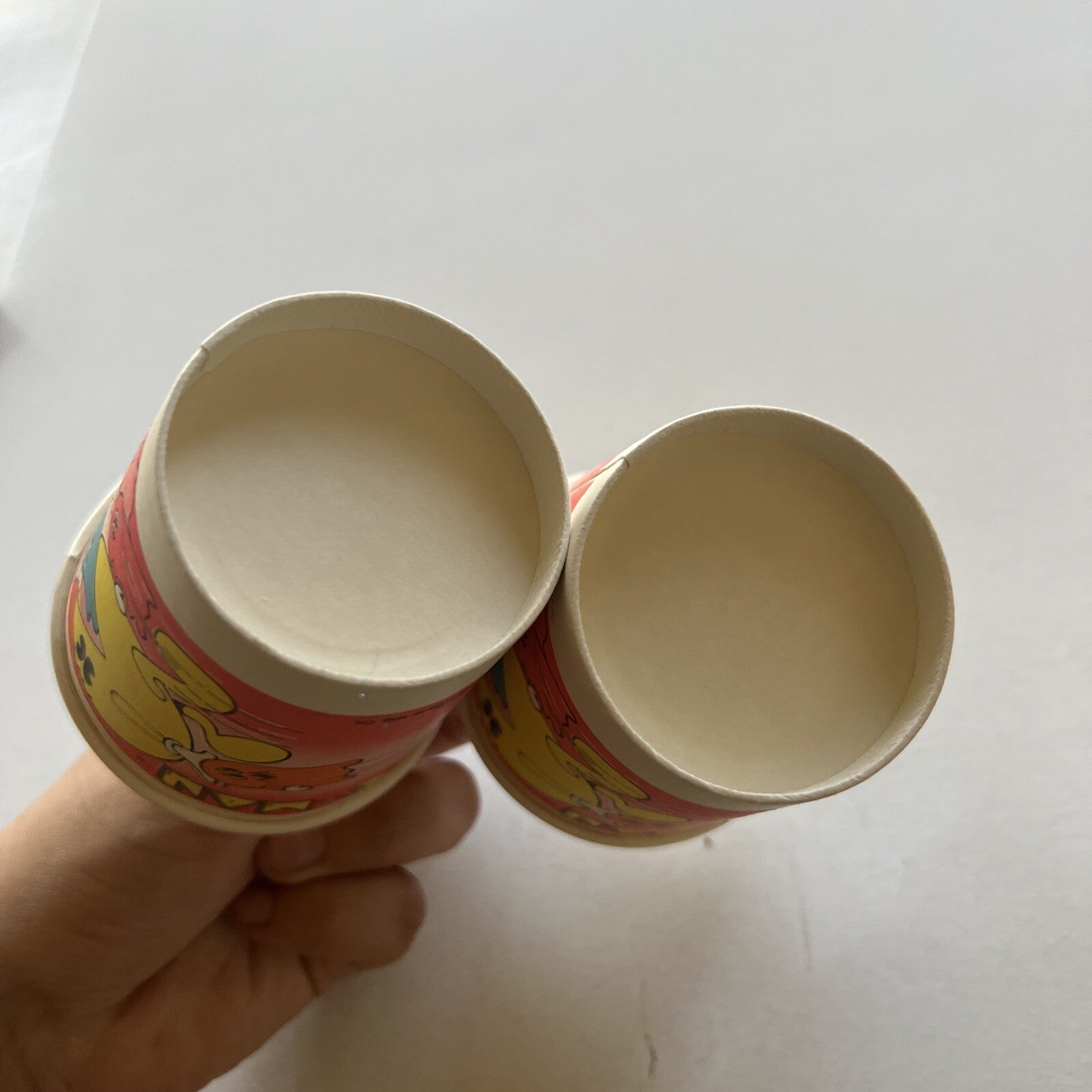 Two Vintage 1980’s Pac-Man Paper Cups , Pac-Man Memoribilia 5