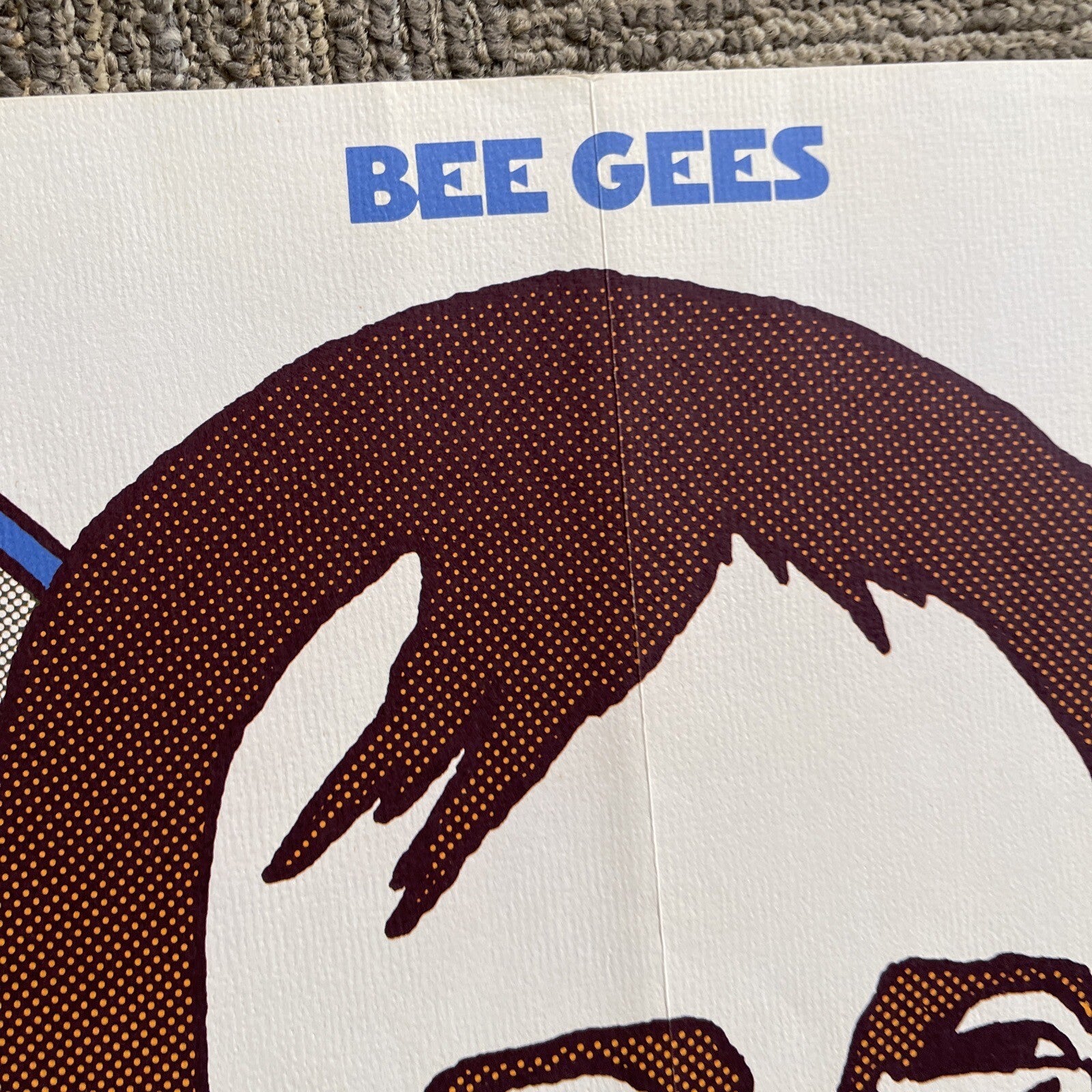 #157 1970s Bee Gees Record Store Promo Poster 19” X 29” Zagorski Psychedelic Art9