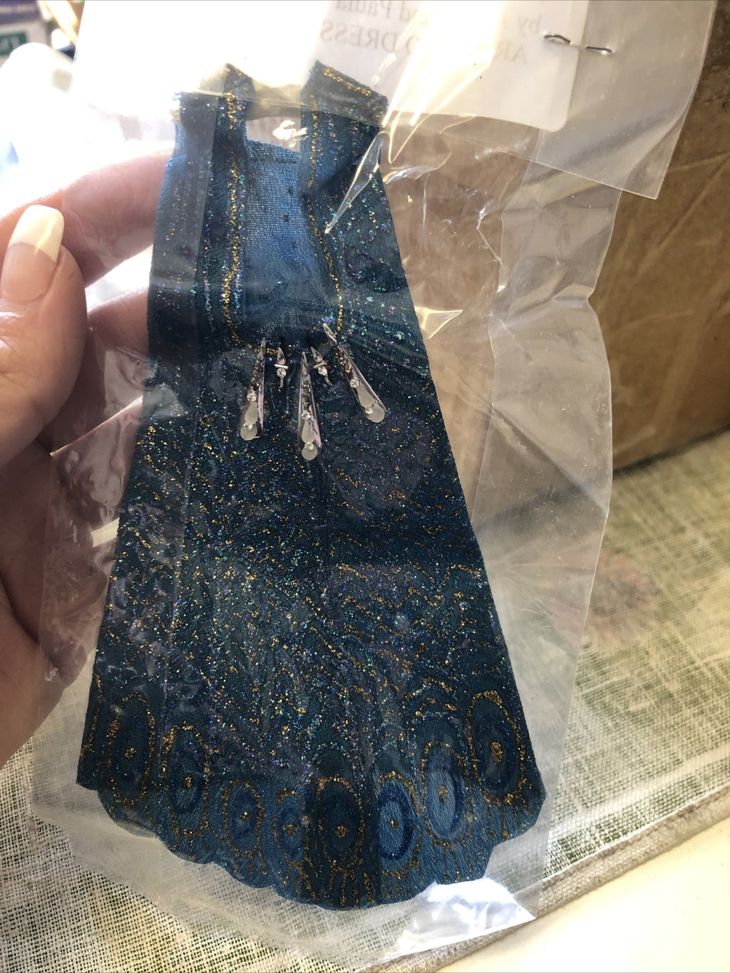 Vintage NEW CREATIONS By Arlene & Paula Art Deco Dress Doll Dress2