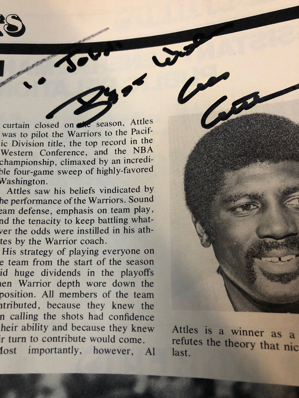 1989-90 NBA Hoop Magazine Jerry Sloan Autograph - Jerry Sloan & Head Coach Signd6