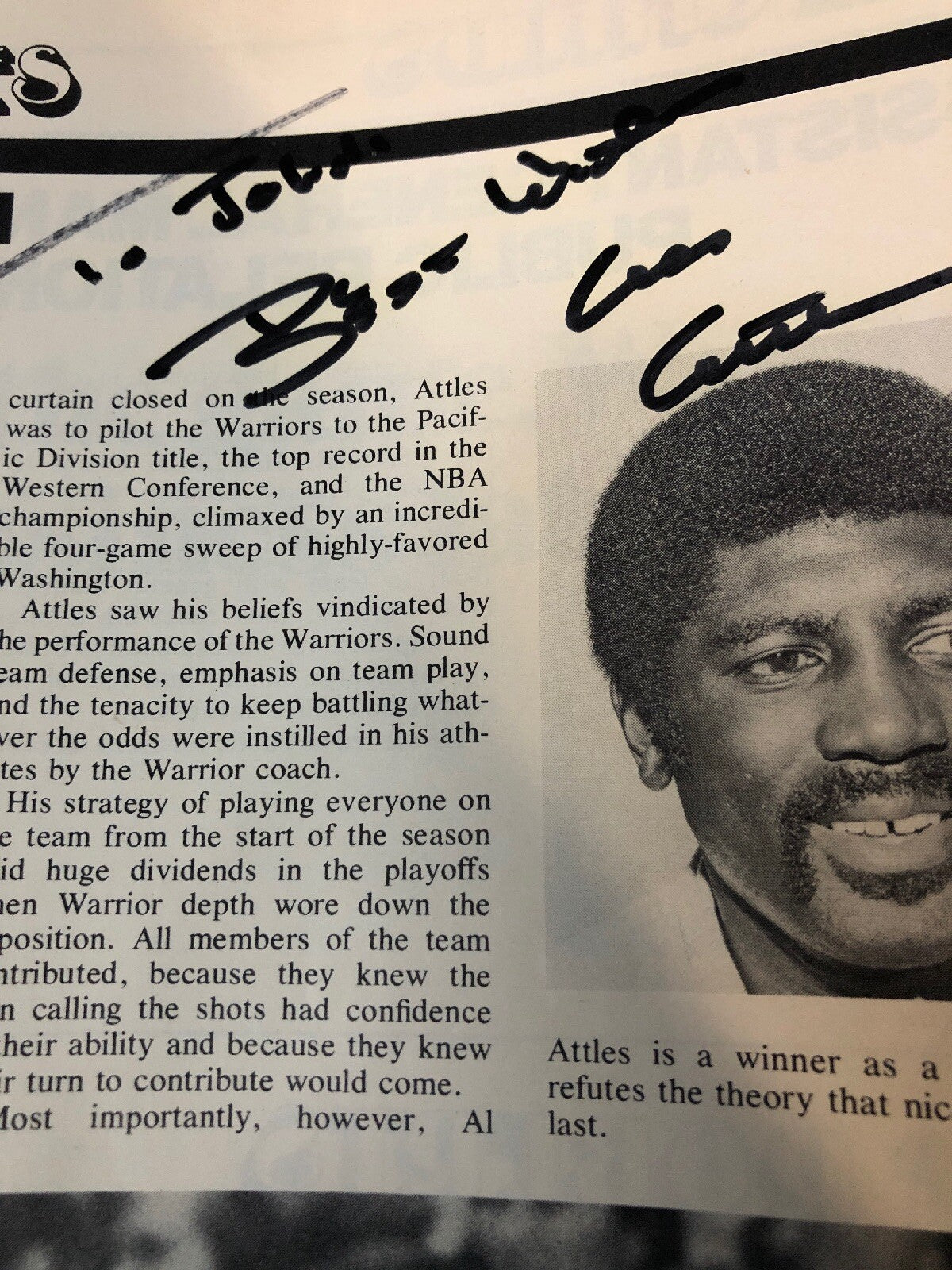 1989-90 NBA Hoop Magazine Jerry Sloan Autograph - Jerry Sloan & Head Coach Signd6