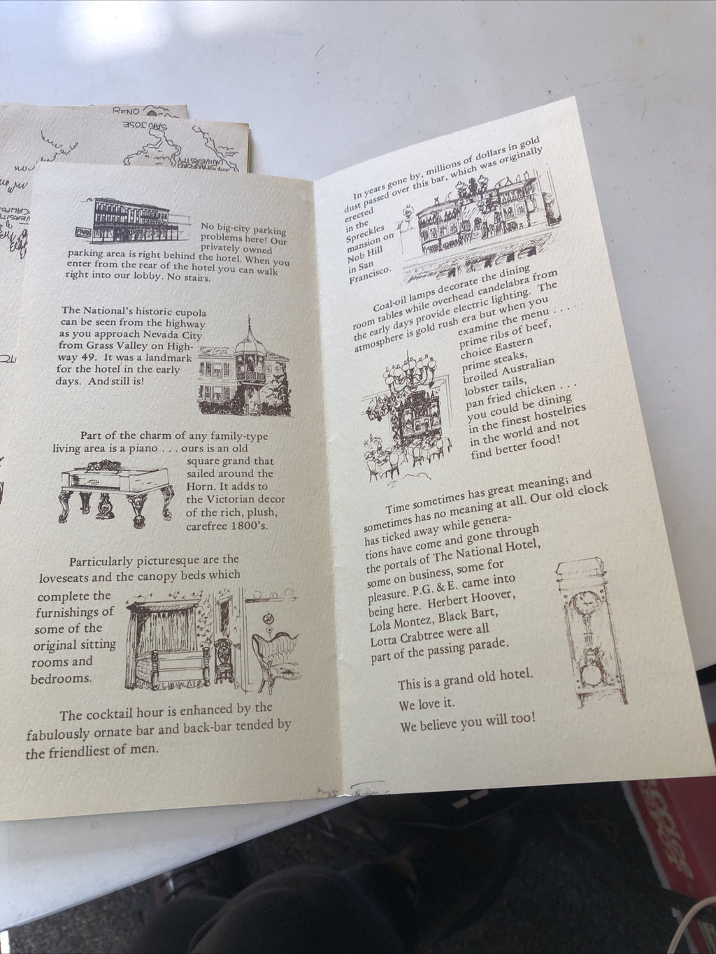 Lot 5 Nevada City 1861 Historic Pamphlet And Paper, Visitor Center, Info2