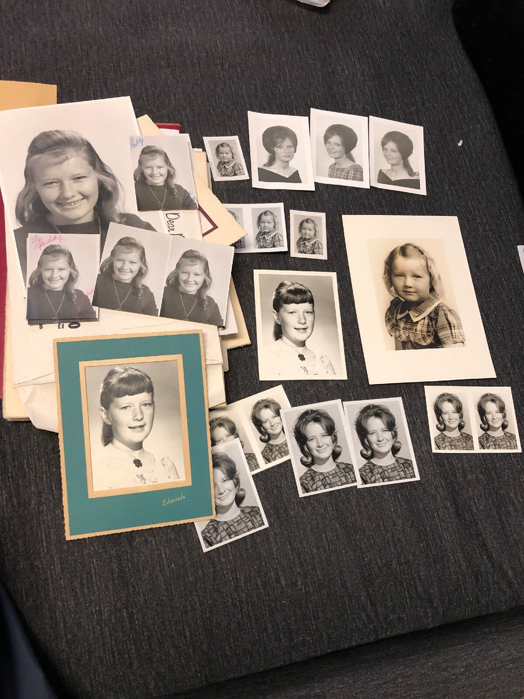Vintage Black And White Sisters Female Portray Photo 1950s Photography Lot0