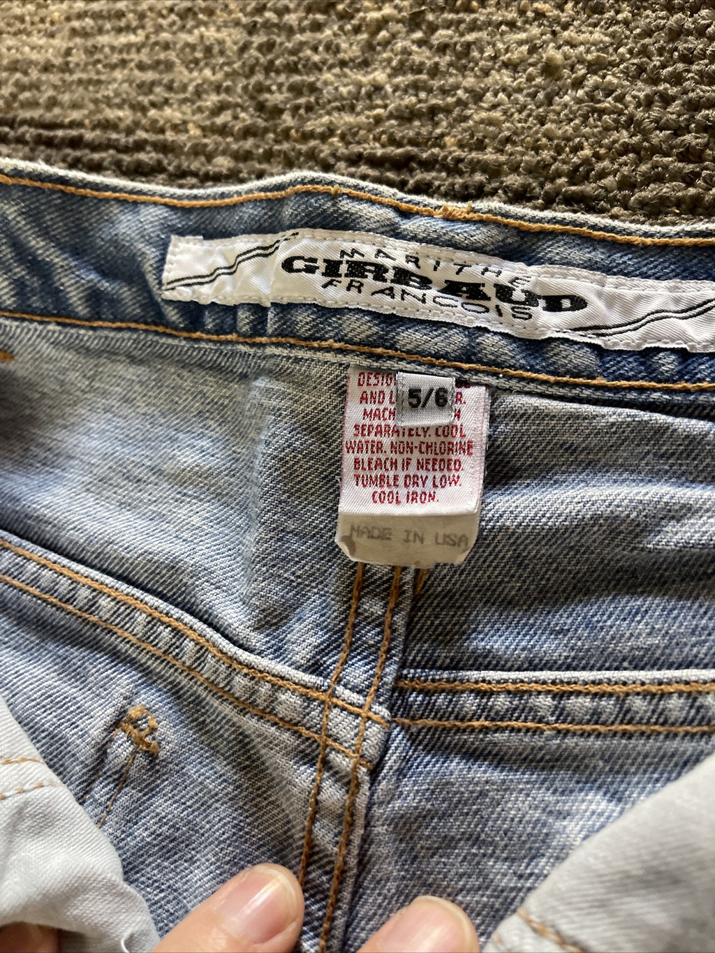 new old stock 1990 MARITHE FRANCOIS GIRBAUD Womens Jean shorts 5/6 Denim USA4
