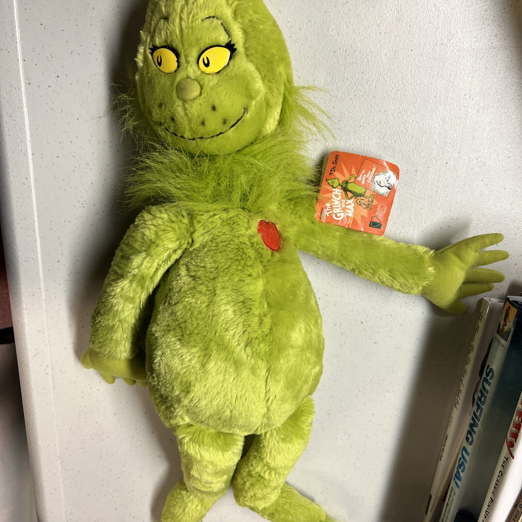 Dr. Seuss THE GRINCH Plush Toy Stuffed Animal Kohl’s Vintage  19" Christmas0