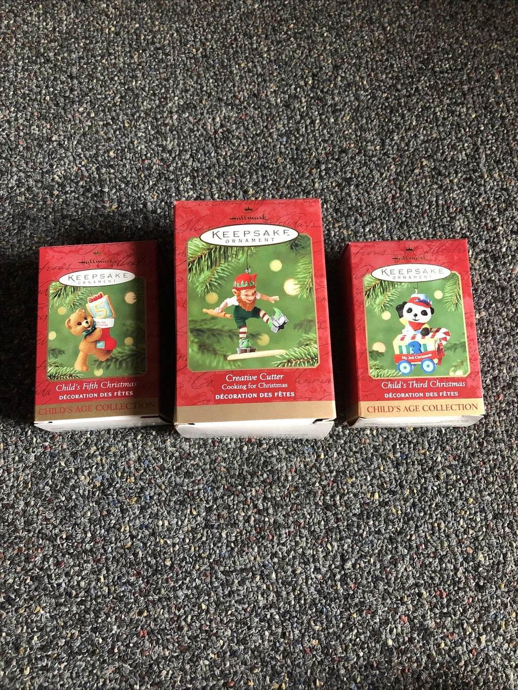 Vintage Lot Of 3 Hallmark Keepsake Ornaments1
