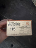 NOS Vintage Autolite 115 Spark Plugs Box of 10 Replaces Champion0