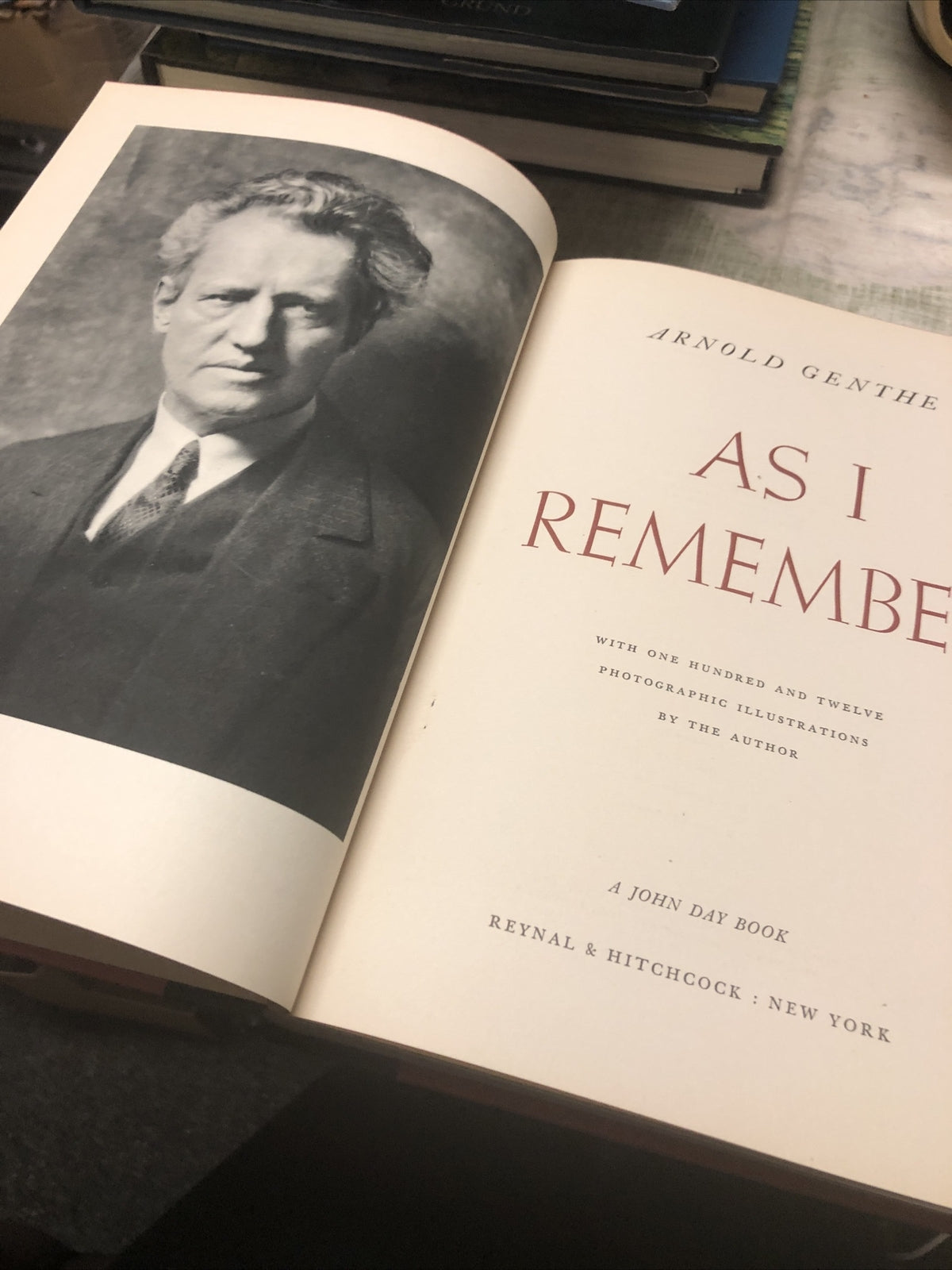 As I Remember Arnold Genthe 19375