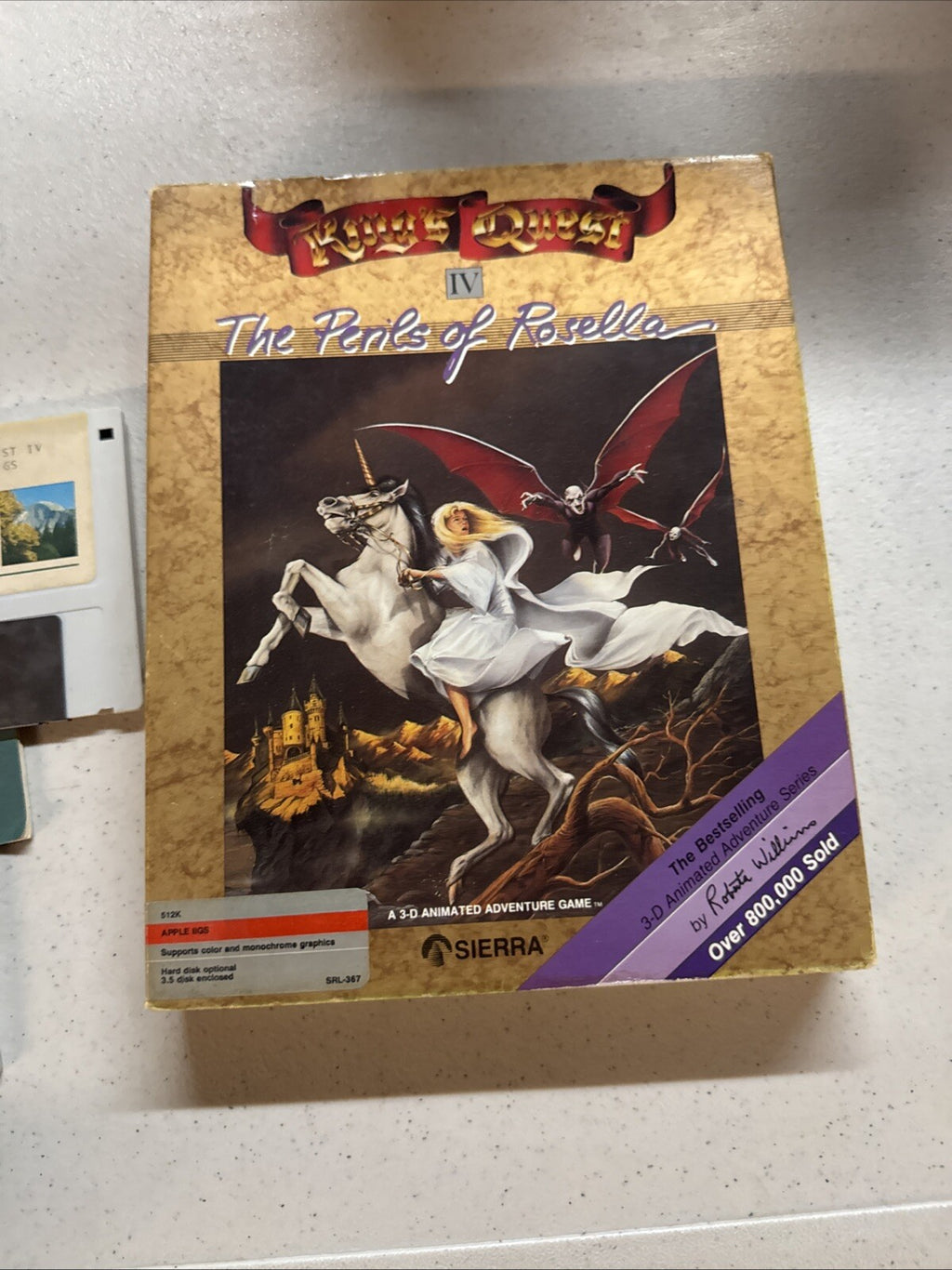 King's Quest IV The Perils of Rosella IBM Tandy PC Game Sierra 19882